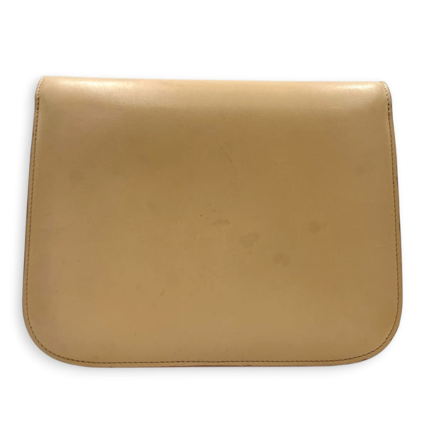 Box Crossbody Bag Beige in Box, Gold hardware