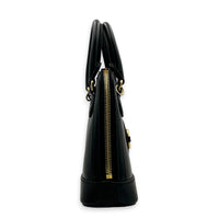 Horsebit 1955 Top Handle Bag Black in Calfskin, Gold hardware