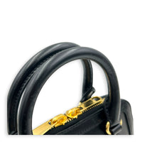 Horsebit 1955 Top Handle Bag Black in Calfskin, Gold hardware