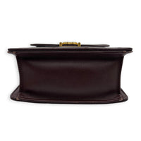 23A Top Handle Bag Brown in Patent Leather, Gold hardware