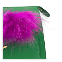 Monster Multi-colour Clutch in Calfskin, Gold hardware