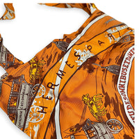 Jeu Des Omnibus Et Dames Multi-colour Tote Bag in Printed Silk, Palladium hardware