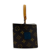 x Frank Gehry Iconoclasts Twisted Box Bag Brown in Monogram Coated Canvas, Gold hardware