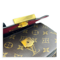 Dauphine Shoulder Bag MM Monogram Brown / Noir in Monogram Coated Canvas, Gold hardware