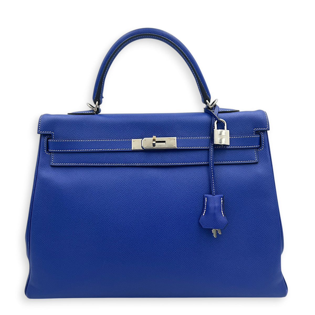 Kelly Blue Electric/Mykonos in Epsom, Palladium hardware