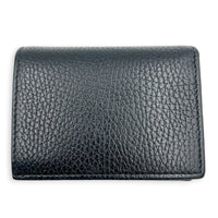 GG Marmont Card Holder Nero in Calfskin, Gold hardware