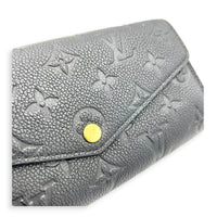 Sarah Wallet Black in Monogram Empreinte Leather, Gold hardware