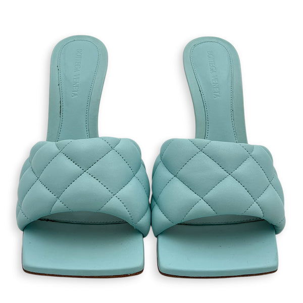 Padded 37.5 Blue Heels in Lambskin