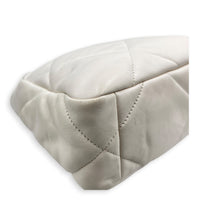 C19 Small White Top Handle Bag in Lambskin, Mixed hardware