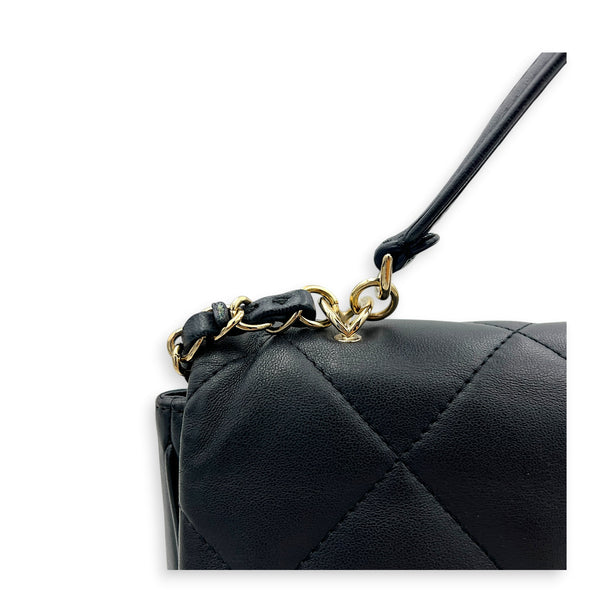 CC Top Handle Bag Blue in Calfskin, Gold hardware