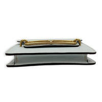 Roulis Slim Blue Glacier in Chevre Leather, Gold hardware