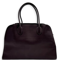 Margaux Top Handle Bag Burgundy in Calfskin, Silver hardware