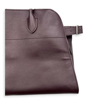 Margaux Top Handle Bag Burgundy in Calfskin, Silver hardware