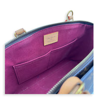 Petit Palais Top Handle Bag Brown in Monogram Coated Canvas, Gold hardware