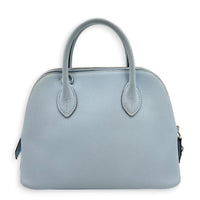 Bolide 25 Bleu Brume Top Handle Bag in Epsom, Palladium hardware