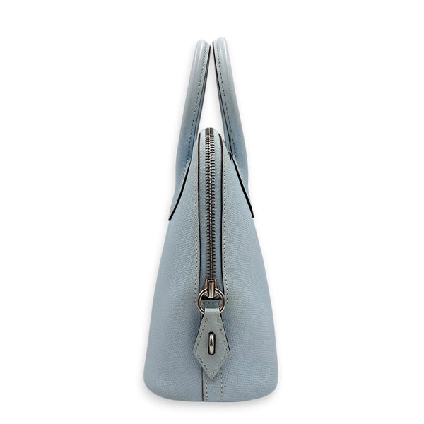 Bolide 25 Bleu Brume Top Handle Bag in Epsom, Palladium hardware