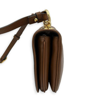 Blondie Shoulder Bag Brown in Calfskin, Gold hardware