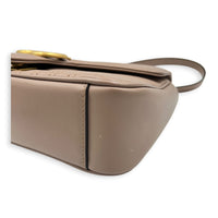 GG Marmont Shoulder Bag Small Dusty Pink / Nude Rose in Calfskin, Antique Brass hardware