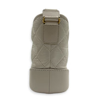 Gabrielle Shoulder Bag Small White in Calfskin, Mixed hardware