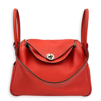 Lindy 26 Rose Jaipur Shoulder Bag in Clemence, Palladium hardware