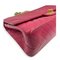 2.55 Shoulder Bag Medium Dark Red / Burgundy in Lambskin, Gold hardware