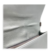 Boy Medium Metallic Silver (recolored) Shoulder Bag in Lambskin, Ruthenium hardware