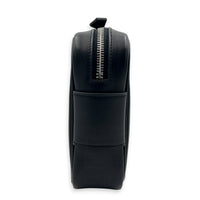 Etriviere Noir Messenger in Evergrain Calfskin, Palladium hardware
