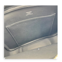 Etriviere Noir Messenger in Evergrain Calfskin, Palladium hardware