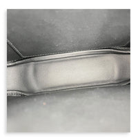 Etriviere Noir Messenger in Evergrain Calfskin, Palladium hardware