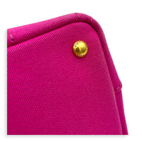 Canapa Small Pink Tote Bag in Canvas, Gold hardware