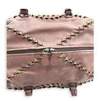 San Marco Top Handle Bag Purple in Calfskin