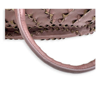 San Marco Top Handle Bag Purple in Calfskin