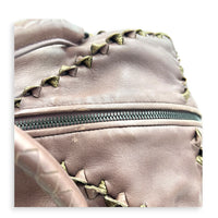 San Marco Top Handle Bag Purple in Calfskin