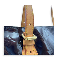 Brentwood Red Top Handle Bag in Patent Leather, Gold hardware