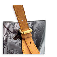 Brentwood Red Top Handle Bag in Patent Leather, Gold hardware