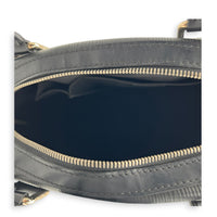 Montaigne Bowling  Top Handle Bag Black in Epi Leather