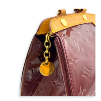 Brea MM Red Top Handle Bag in Vernis, Gold hardware