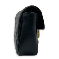 GG Marmont Crossbody Bag Super Mini Black in Calfskin, Gold hardware
