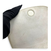 Folco Optic White Crossbody Bag in Calfskin, Gold hardware