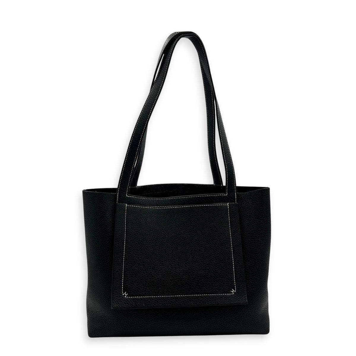 Cabasellier 31 Black Tote Bag in Clemence