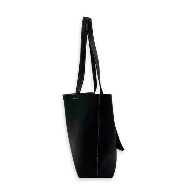 Cabasellier 31 Black Tote Bag in Clemence