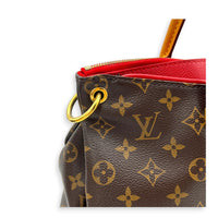 Pallas Shoulder Bag MM Brown in Monogram Coated Canvas, Gold hardware