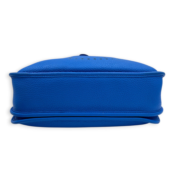 Evelyne III Bleu Hydra Crossbody Bag in Clemence, Palladium hardware