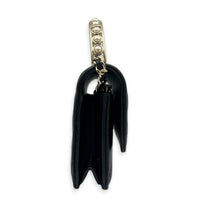 CC Wallet On Chain Black in Lambskin, Gold hardware
