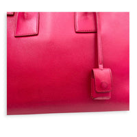 Sac de Jour Top Handle Bag Medium Rouge Eros in Calfskin, Gold hardware