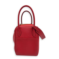 Lindy Red in Clemence, Gold hardware