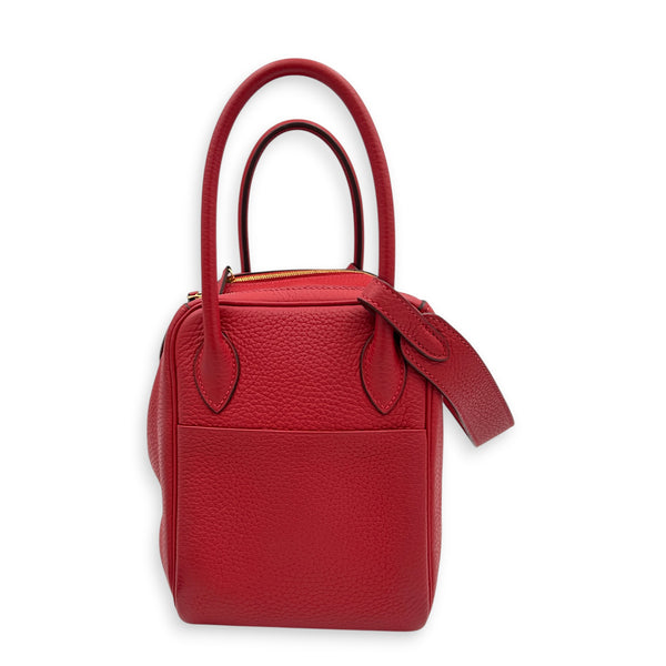 Lindy Red in Clemence, Gold hardware