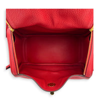 Lindy Red in Clemence, Gold hardware