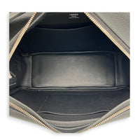 On Body Mousqueton Noir Crossbody Bag in Togo, Palladium hardware