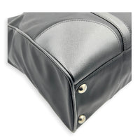 Logo Tote Bag Black in Nylon, Silver hardware